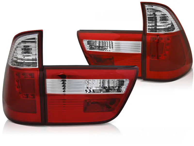 Baklykter LED BMW X5 (E53) 1999 - 2003 | RED WHITE – bilde 4