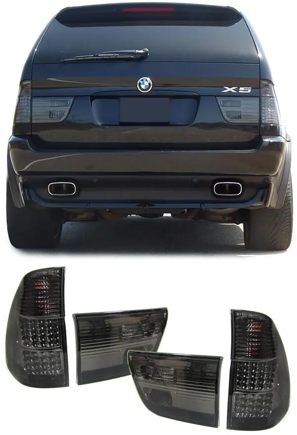 Baklykter LED BMW X5 (E53) 1999 - 2003 | SMOKE – bilde 6