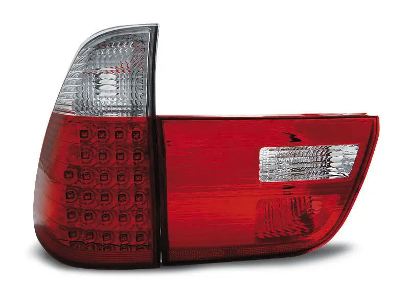 Baklykter LED BMW X5 (E53) 1999 - 2006 | RED WHITE – bilde 4