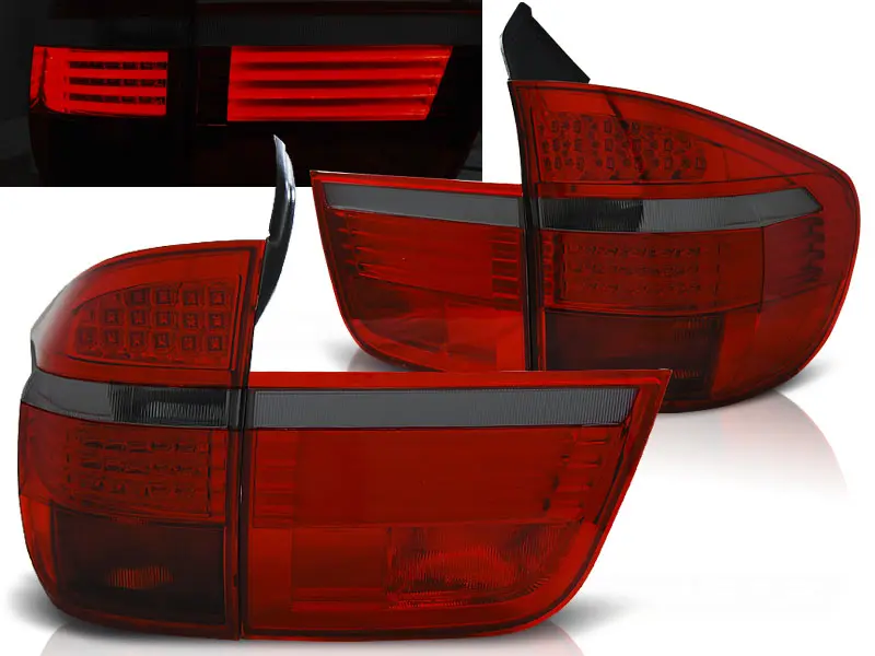 Baklykter LED BMW X5 (E70) 2006 - 2010 | RED SMOKE