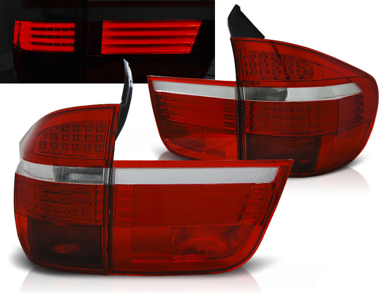 Baklykter LED BMW X5 (E70) 2006 - 2010 | RED WHITE Image 1