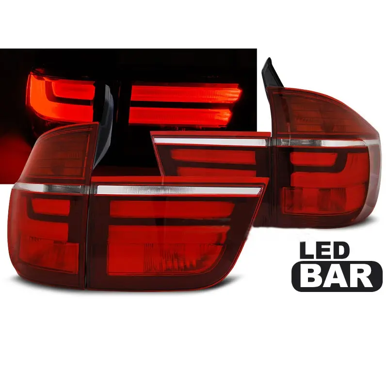 Baklykter LED BMW X5 (E70) 2006 - 2010 | RED WHITE Image 1