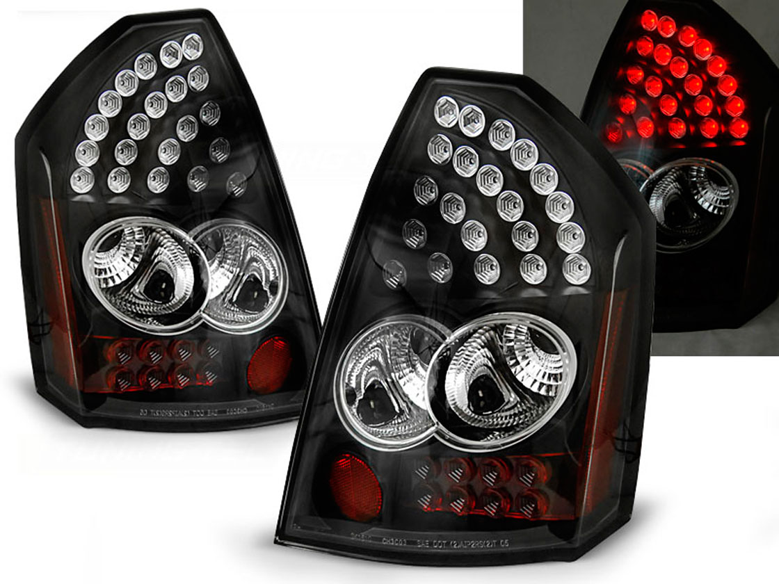 Baklykter  LED CHRYSLER 300C 2005-2008 BLACK