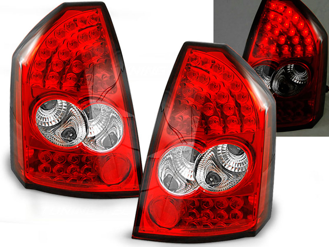 Baklykter LED CHRYSLER 300C 2005-2008 RED WHITE