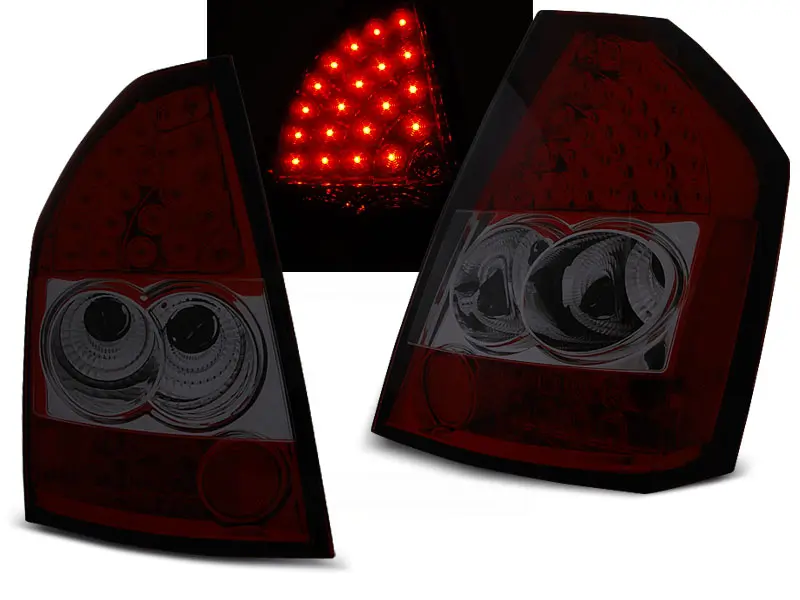 Baklykter LED CHRYSLER 300C/300 2009-2010 RED SMOKE