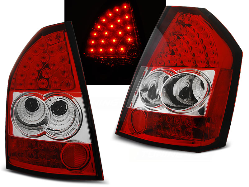 Baklykter LED CHRYSLER 300C/300 2009-2010 RED WHITE – bilde 2