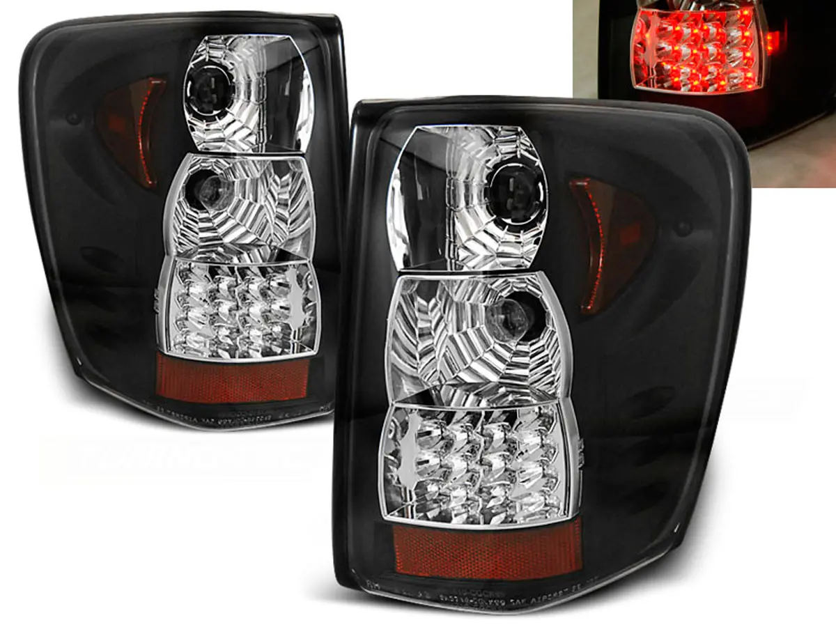 Baklykter LED CHRYSLER JEEP GRAND CHEROKEE 1999-2005 BLACK 