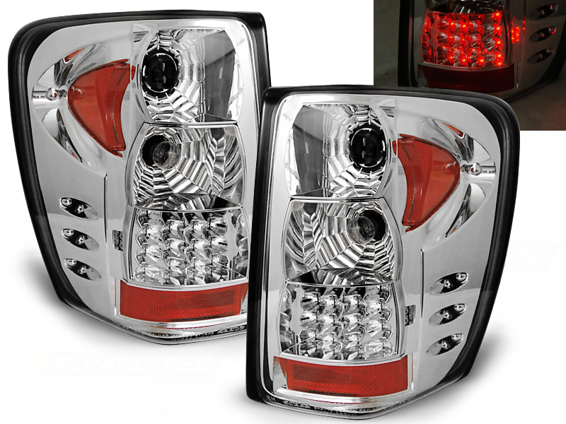 Baklykter LED CHRYSLER JEEP GRAND CHEROKEE 1999-2005 CHROME 