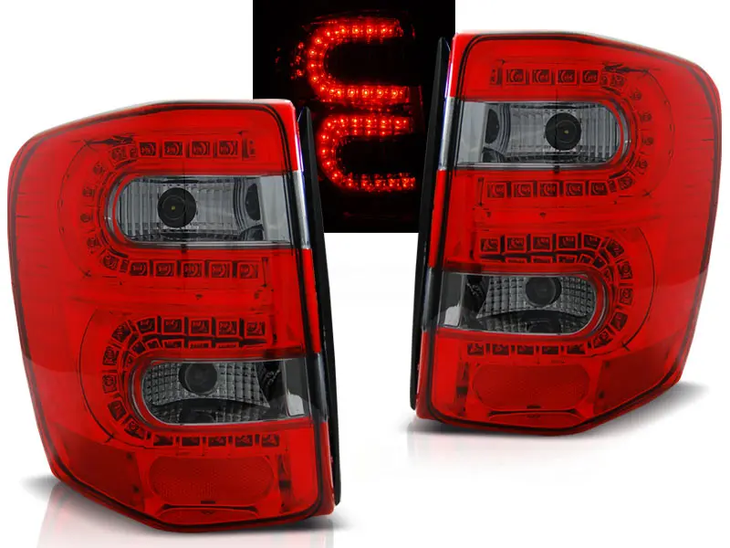 Baklykter LED CHRYSLER JEEP GRAND CHEROKEE 1999-2005 RED SMOKE
