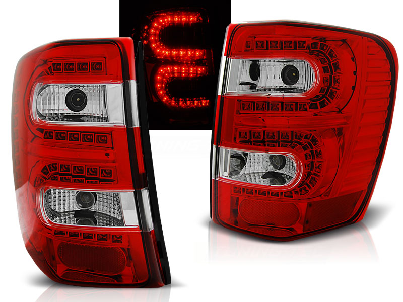Baklykter LED CHRYSLER JEEP GRAND CHEROKEE 1999-2005 RED WHITE
