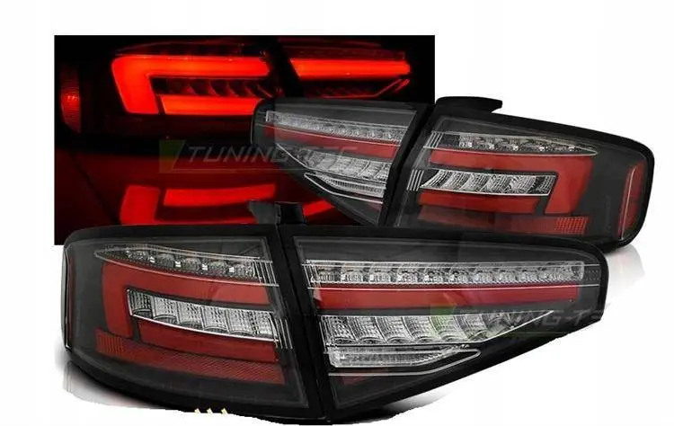 Baklykter  LED Dynamisk Audi A4 B8 Facelift Sedan 2011 - 2015 │ BLACK