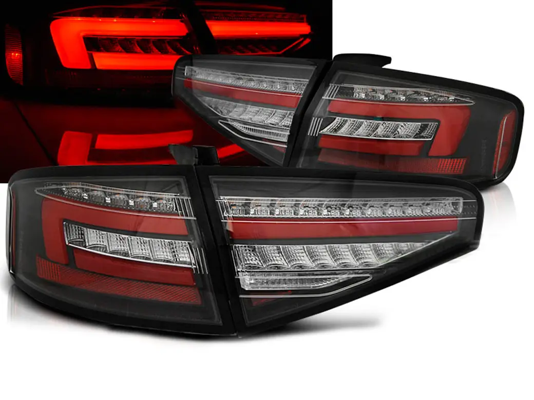 Baklykter LED Dynamisk Audi A4 B8 Facelift Sedan 2011 - 2015 │ LIGHTS BLACK