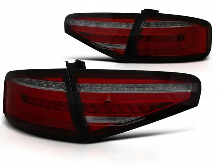 Baklykter LED Dynamisk Audi A4 B8 Facelift Sedan 2011 - 2015 │ RED SMOKE