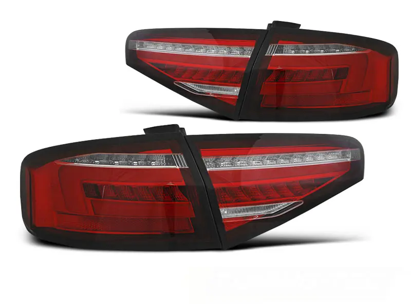 Baklykter LED Dynamisk Audi A4 B8 Facelift Sedan 2011 - 2015 │ RED WHITE – bilde 3