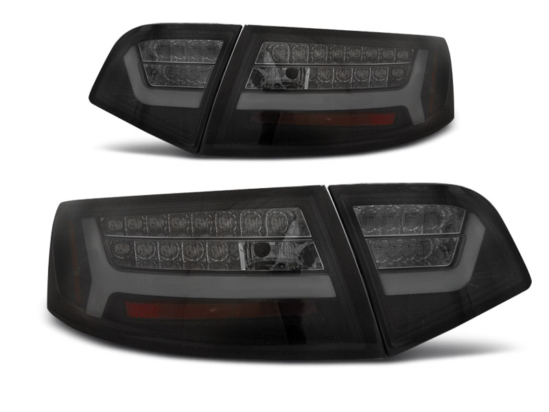 Baklykter LED Dynamisk AUDI A6 2008-2011 SEDAN BLACK SMOKE SEQ – bilde 6