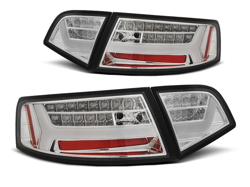 Baklykter LED Dynamisk AUDI A6 2008-2011 SEDAN CHROME SEQ – bilde 5