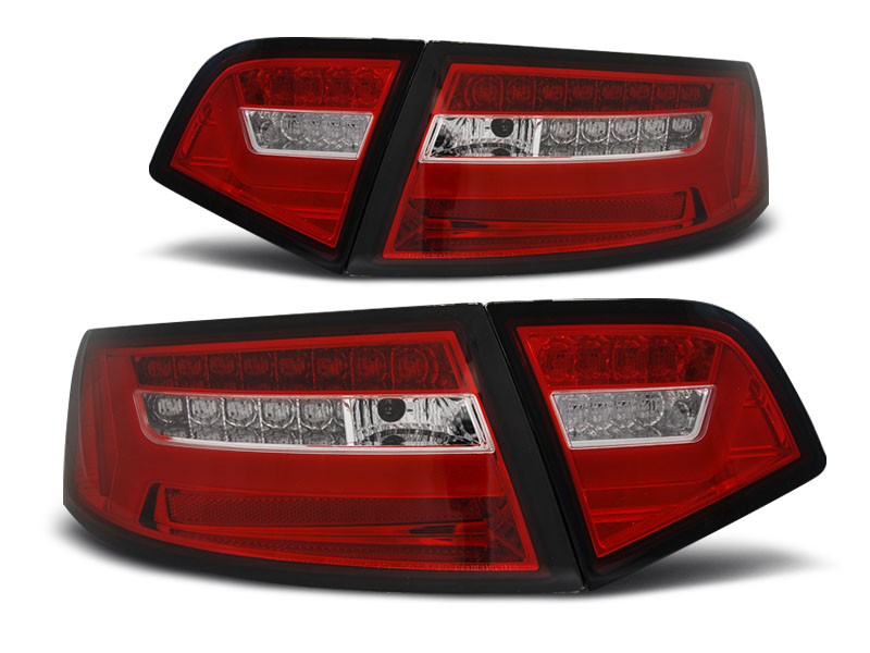 Baklykter LED Dynamisk AUDI A6 (C6) 2008-2011 SEDAN RED WHITE SEQ – bilde 5