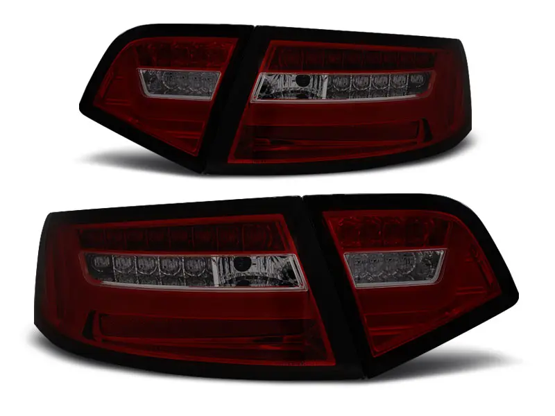 Baklykter LED Dynamisk Audi A6 C6 Sedan 2008 - 2011 │ RED SMOKE SEQ – bilde 5