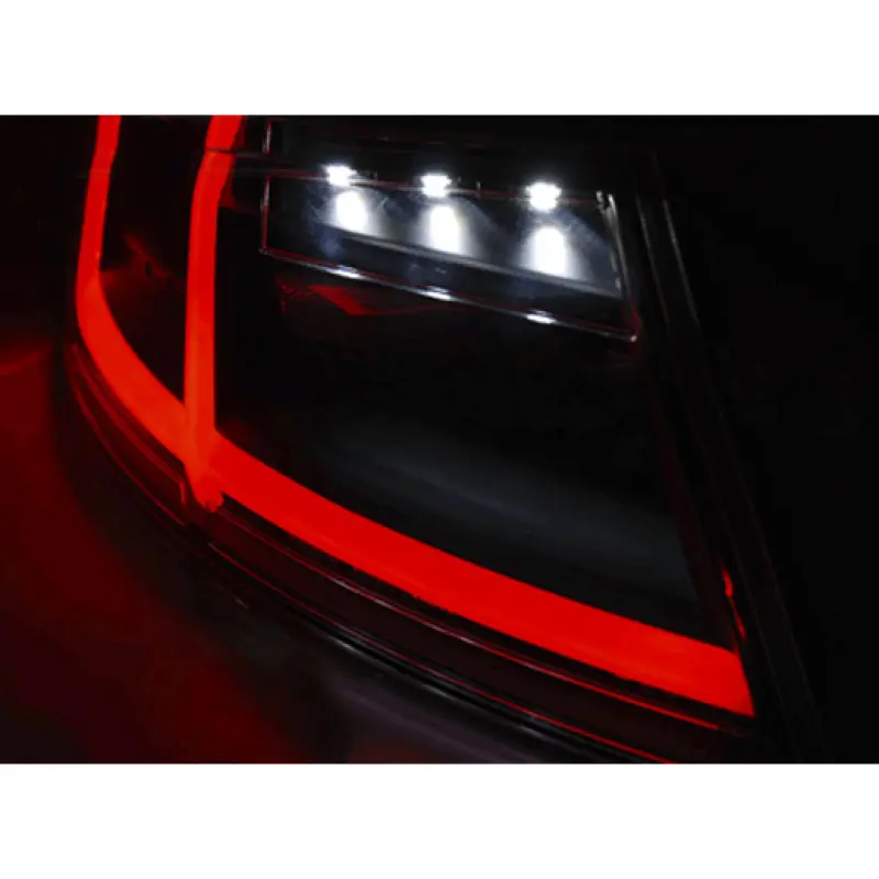 Baklykter LED Dynamisk AUDI TT 2006-2014 RED WHITE – bilde 3