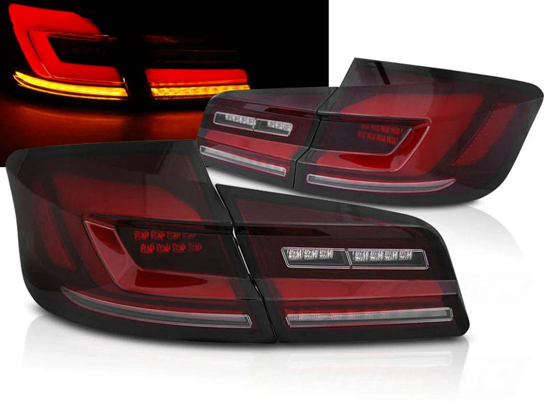 Baklykter LED Dynamisk BMW 5 (F10) Sedan 2010 - 2017 │ RED SMOKE