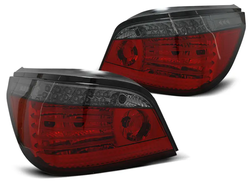 Baklykter LED Dynamisk BMW (E60) 2003-2007 RED SMOKE SEQ – bilde 4