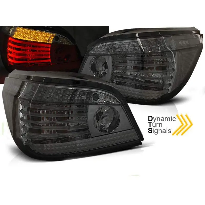 Baklykter LED Dynamisk BMW (E60) 2003-2007 SMOKE SEQ