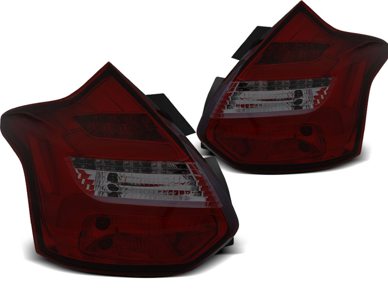 Baklykter LED Dynamisk FORD FOCUS 3 2010-2014 HATCHBACK RED SMOKE SEQ IND. – bilde 4