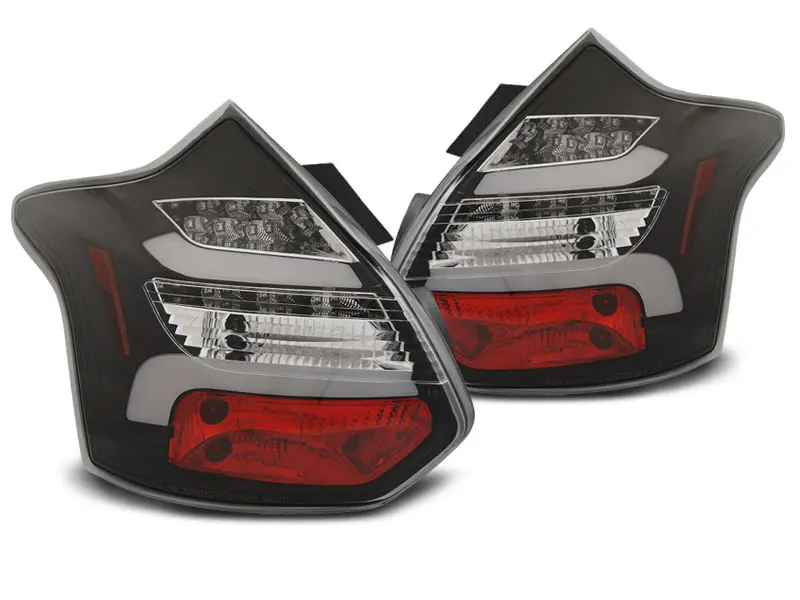 Baklykter LED Dynamisk FORD FOCUS 3 2011-2014 HATCHBACK BLACK SEQ IND. – bilde 3
