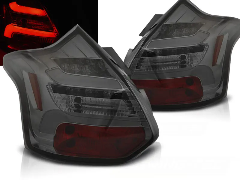 Baklykter LED Dynamisk FORD FOCUS 3 2011-2014 HATCHBACK SMOKE SEQ IND.