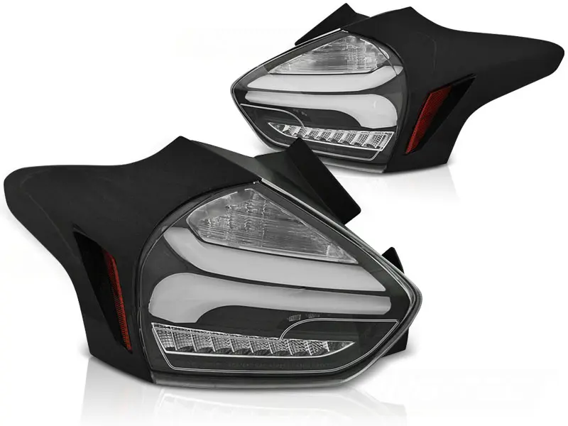 Baklykter LED Dynamisk Ford Focus III Hatchback Facelift 2014 - 2019 │ BLACK