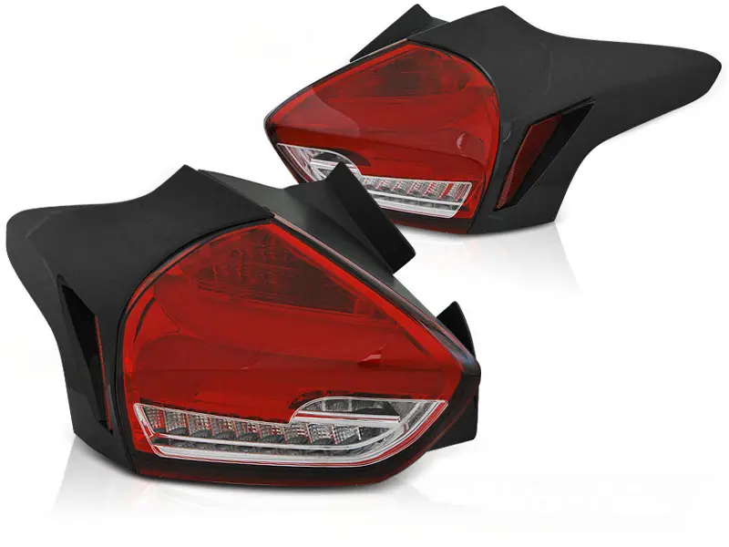 Baklykter LED Dynamisk Ford Focus III Hatchback Facelift 2014 - 2019 │ RED WHITE – bilde 5