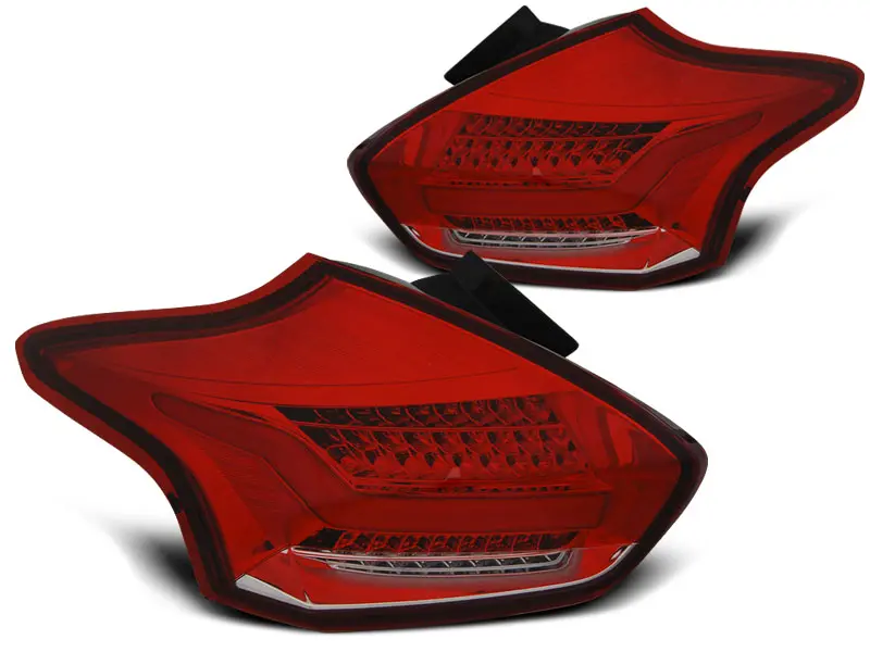 Baklykter LED Dynamisk Ford Focus III Hatchback Facelift 2014 - 2019 │ RED WHITE SEQ – bilde 5