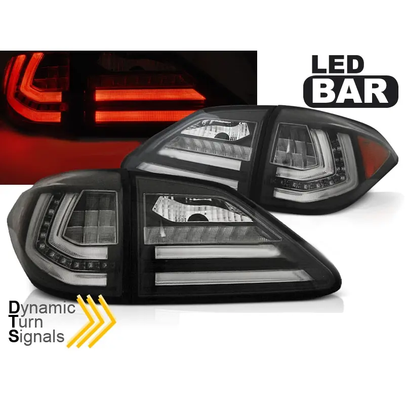 Baklykter LED Dynamisk Lexus RX III 2008 - 2012 | BLACK  SQL