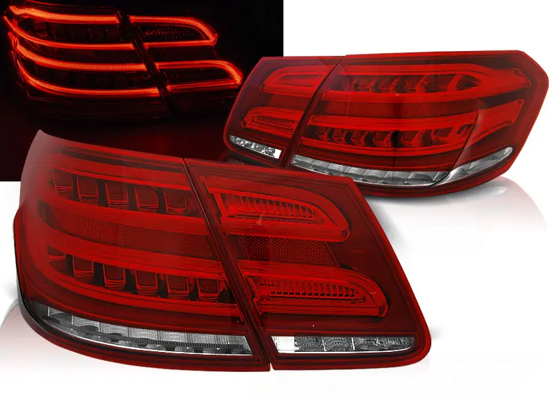 Baklykter LED Dynamisk MERCEDES-BENZ (W212) E-Klasse 2009-2013 SEQ RED WHITE – bilde 2