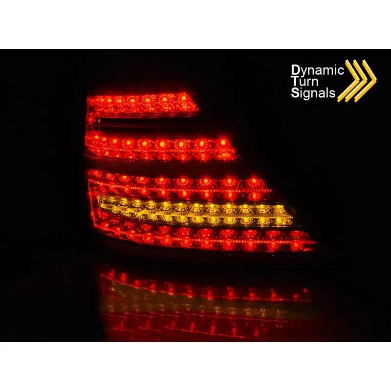 Baklykter LED Dynamisk MERCEDES-BENZ (W221) S-Klasse 2005-2009 RED WHITE SEQ – bilde 2