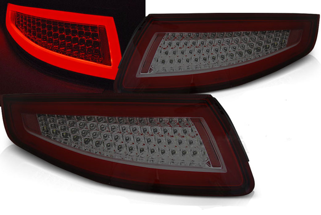 Baklykter LED Dynamisk PORSCHE 911 (997) 2004-2009 RED SMOKE SEQ
