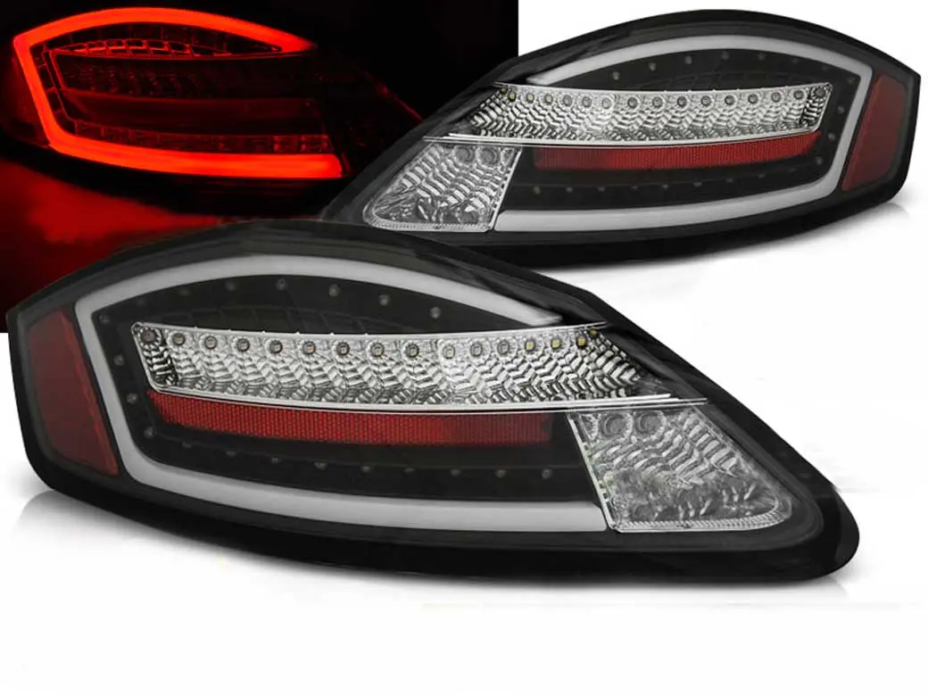 Baklykter LED Dynamisk PORSCHE BOXSTER / CAYMAN 987 2005-2008 BLACK SEQ