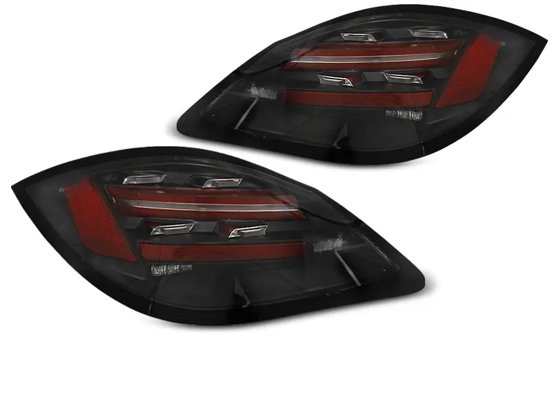 Baklykter LED Dynamisk PORSCHE BOXSTER / CAYMAN 987 2009-2012 BLACK SEQ – bilde 2