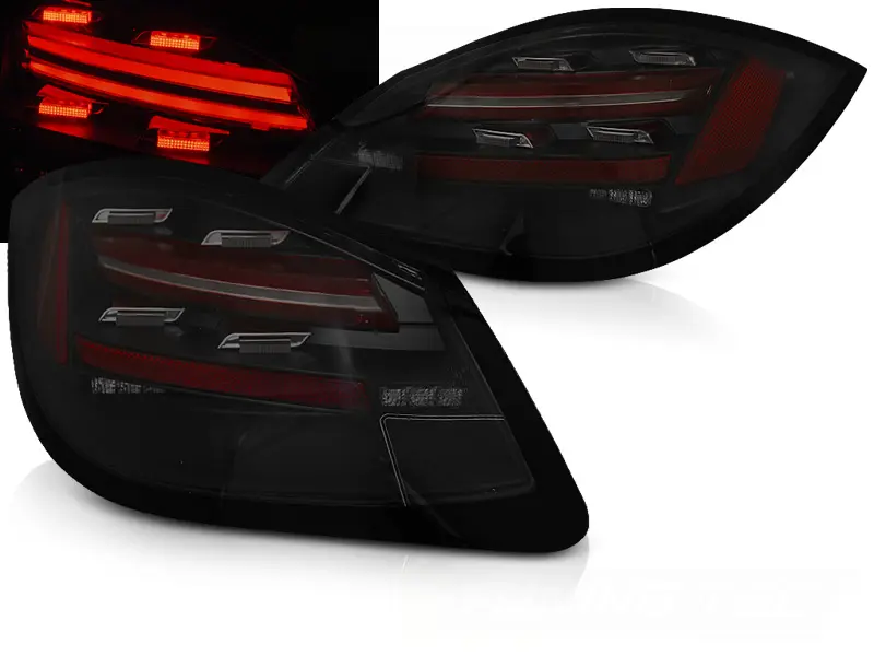 Baklykter LED Dynamisk PORSCHE BOXSTER / CAYMAN 987 2009-2012 BLACK-SMOKE SEQ