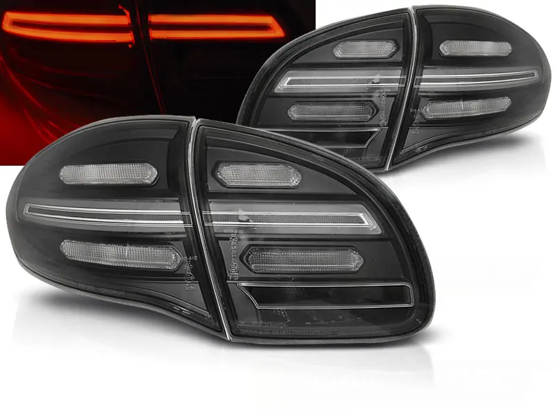 Baklykter LED Dynamisk Porsche Cayenne II (92A) 2010 - 2014 │ BLACK