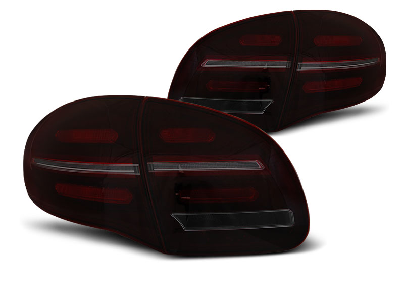 Baklykter LED Dynamisk Porsche Cayenne II (92A) 2010 - 2014 │ BLACK RED SMOKE SEQ – bilde 4