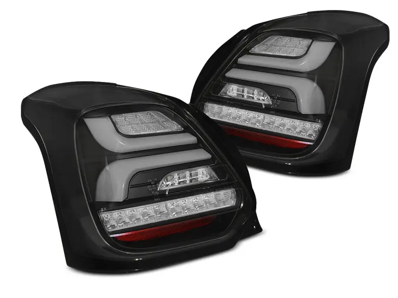 Baklykter LED Dynamisk SUZUKI SWIFT VI 2017-> BLACK SEQ – bilde 2