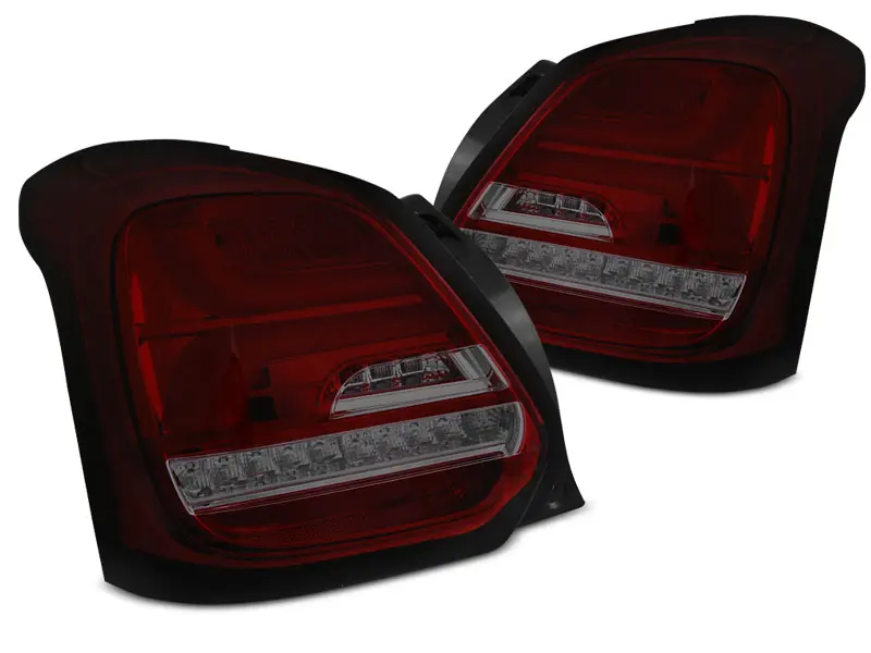 Baklykter LED Dynamisk  SUZUKI SWIFT VI 2017-> RED SMOKE SEQ – bilde 4