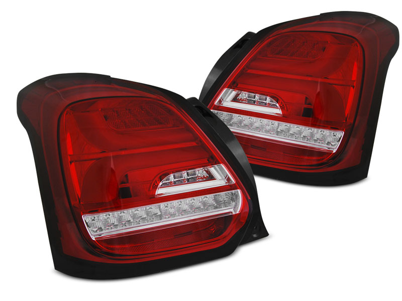 Baklykter LED Dynamisk SUZUKI SWIFT VI 2017-> RED WHITE SEQ – bilde 4