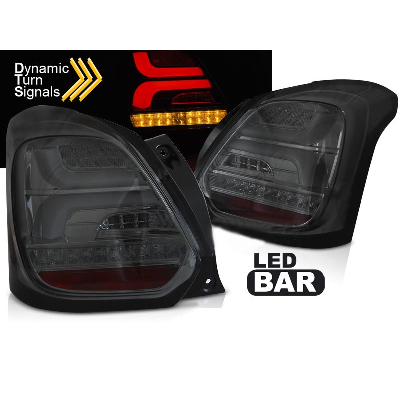 Baklykter LED Dynamisk SUZUKI SWIFT VI 2017-> SMOKE SEQ