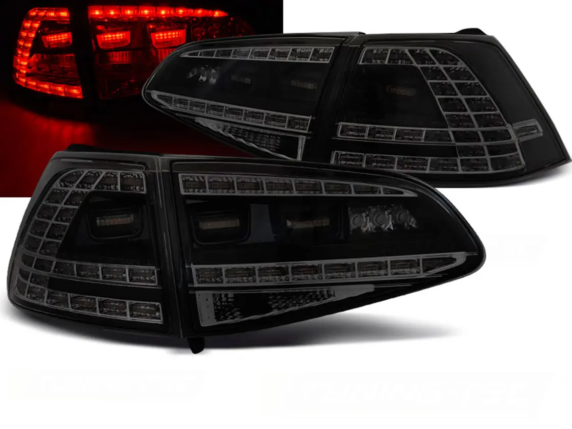 Baklykter LED Dynamisk VOLKSWAGEN GOLF 7 2013-2017 BLACK SMOKE