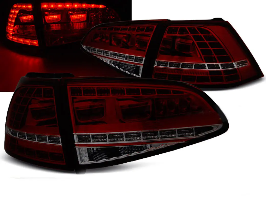 Baklykter LED Dynamisk VOLKSWAGEN GOLF 7 2013-2017 RED SMOKE