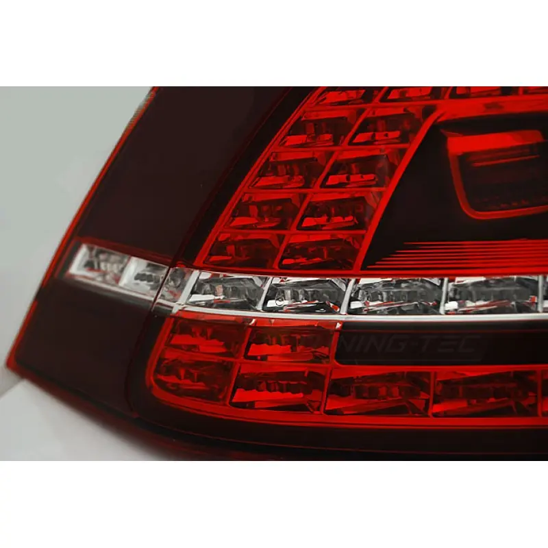Baklykter LED Dynamisk VOLKSWAGEN GOLF 7 2013-2017 RED WHITE GTI LOOK SEQ – bilde 3