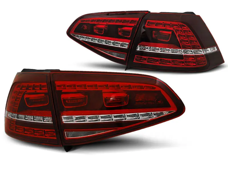 Baklykter LED Dynamisk VOLKSWAGEN GOLF 7 2013-2017 RED WHITE GTI LOOK SEQ – bilde 5