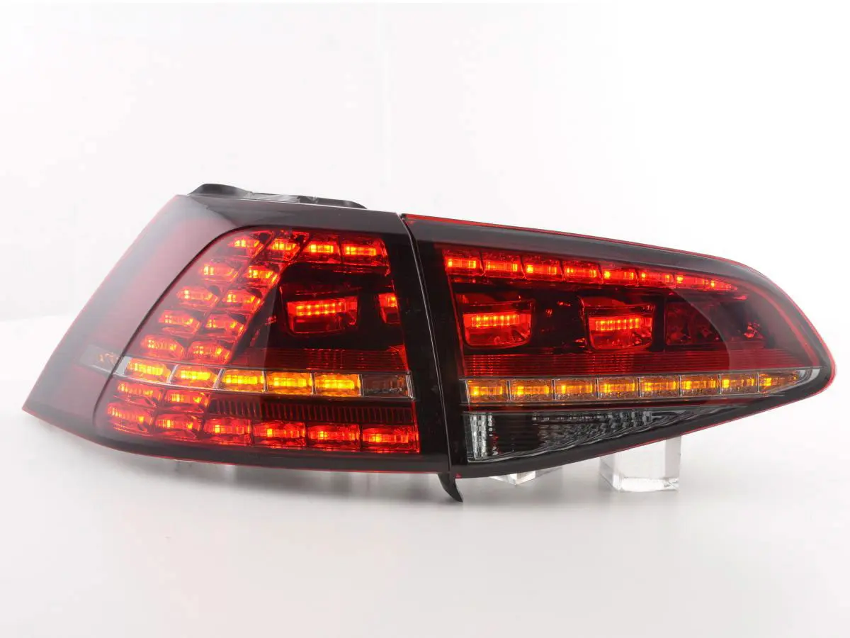 Baklykter LED Dynamisk VOLKSWAGEN GOLF 7 2013-2017 RED WHITE GTI LOOK SEQ – bilde 2
